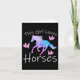 Dit meisje houdt van Horseback Equestrian Riding Kaart