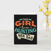 Dit meisje houdt van Huntin met haar vader die jaa Kaart (Gele Bloem)