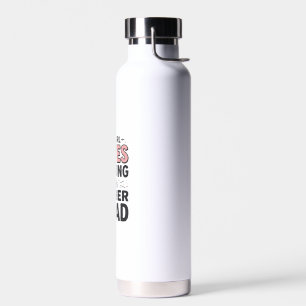 Dit meisje houdt van jagen met haar vader vintage waterfles