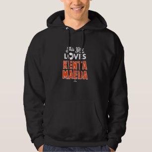 Dit meisje houdt van Kenta Maeda Detroit-honkbal M Hoodie