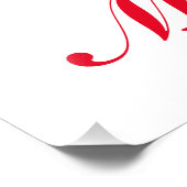 Dit meisje houdt van kerst met gymnastiek foto afdruk (Hoek)