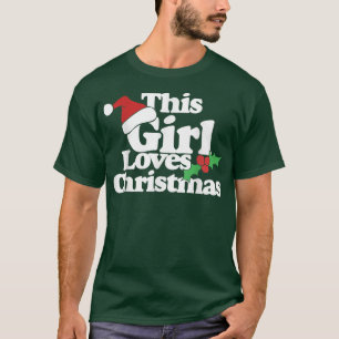 Dit meisje houdt van kerstfeest t-shirt