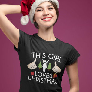 Dit meisje houdt van Kerstmis T-shirt