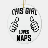 Dit meisje houdt van kranen keramisch ornament (Links)