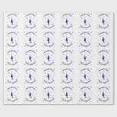 Dit meisje houdt van kunstschaatspapier cadeaupapier (Vlak)