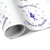 Dit meisje houdt van kunstschaatspapier cadeaupapier (Rol Hoek)