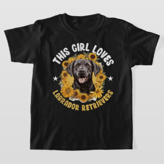 Dit meisje houdt van Labrador Retrievers T-shirt