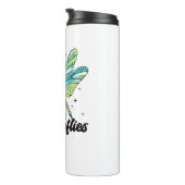 Dit meisje houdt van libellen libellen minnaar t s thermosbeker (Geroteerd rechts)