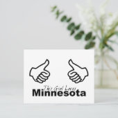 Dit meisje houdt van Minnesota Briefkaart (Staand voorkant)
