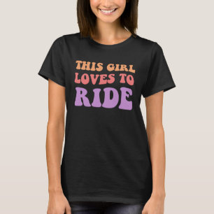 Dit meisje houdt van rijden fietser auto rijder bi t-shirt