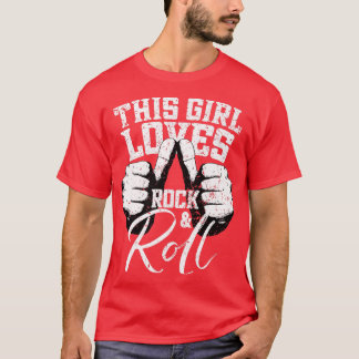 Dit meisje houdt van Rock & Roll Electronic Rock G T-shirt