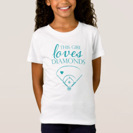 Dit meisje houdt van Shirt met diamanten