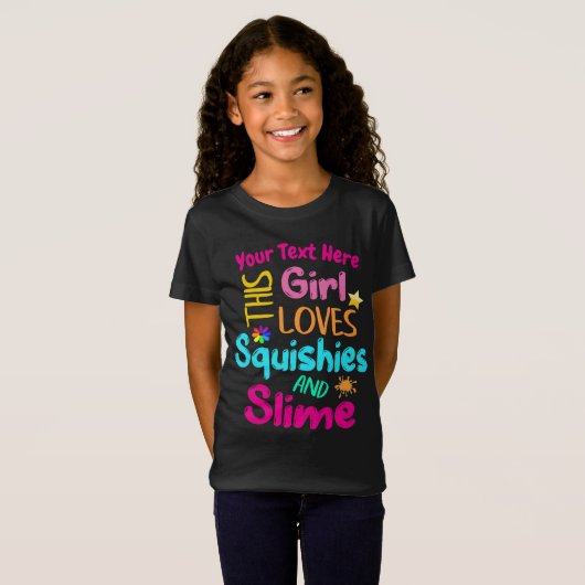 Dit meisje houdt van Squishie en Slime T-shirt (Voorkant volledig)