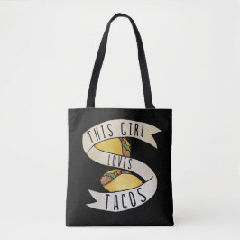 Dit meisje houdt van Tacos Tote Bag