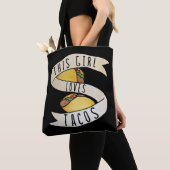 Dit meisje houdt van Tacos Tote Bag (Dichtbij)