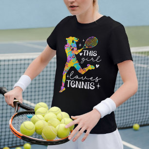 Dit Meisje Houdt Van Tennis Leuk Sport T-Shirt
