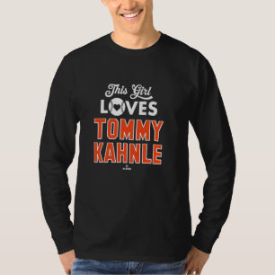 Dit meisje houdt van Tommy Kahnle Detroit-honkbal  T-shirt