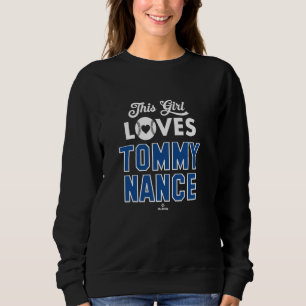 Dit meisje houdt van Tommy Nance Toronto honkbal M Trui