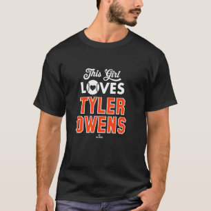 Dit meisje houdt van Tyler Owens Detroit-honkbal M T-shirt