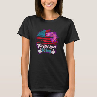 Dit meisje houdt van vissen Vrouwen Visser meisje  T-shirt