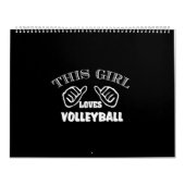dit meisje houdt van volleybal kalender (Hoes)