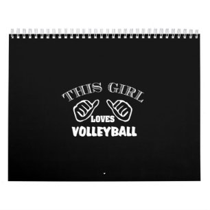 dit meisje houdt van volleybal kalender