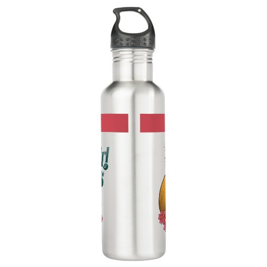 Dit meisje houdt van vossen waterfles waterfles  (Achterkant)