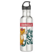 Dit meisje houdt van vossen waterfles waterfles  (Voorkant)