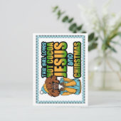 Dit meisje houdt van warme chocolademelk Jezus & K Briefkaart (Staand voorkant)