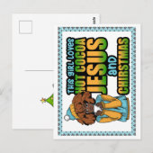 Dit meisje houdt van warme chocolademelk Jezus & K Briefkaart (Voorkant / Achterkant)