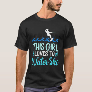 Dit meisje houdt van waterslag t-shirt