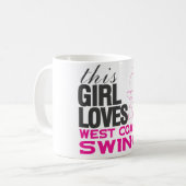 Dit meisje houdt van West Coast Swing Mok (Voorkant links)