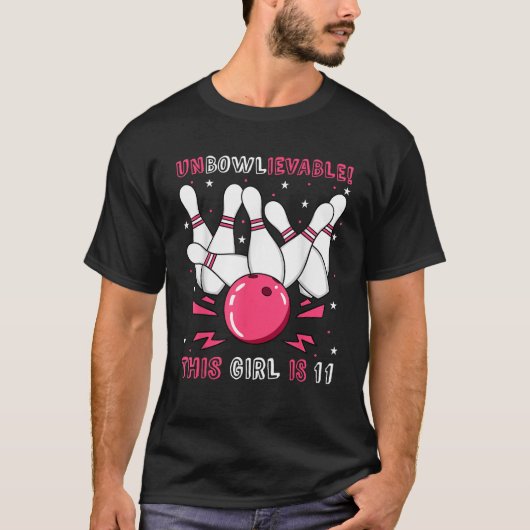 Dit meisje is 11-jarige Bowling-auto T-shirt (Voorkant)