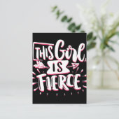 Dit meisje is een fervent meisje briefkaart (Staand voorkant)