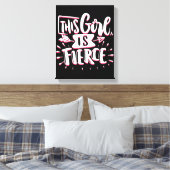 Dit meisje is een fervent meisje canvas afdruk (Insitu (Slaapkamer))