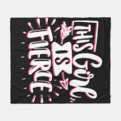 Dit meisje is een fervent meisje fleece deken (Voorkant (Horizontaal))