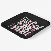 Dit meisje is een fervent meisje papieren bordje (Gebogen)