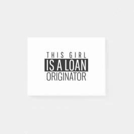 Dit meisje is een leninggever post-it® notes