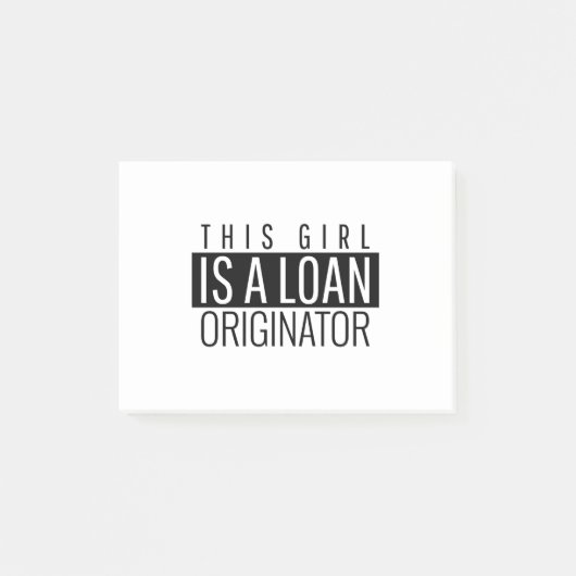 Dit meisje is een leninggever post-it® notes (Voorkant)