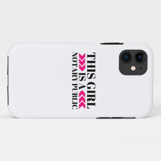 Dit meisje is een notaris openbare iPhone zaak Case-Mate iPhone Case (Achterkant (horizontaal))