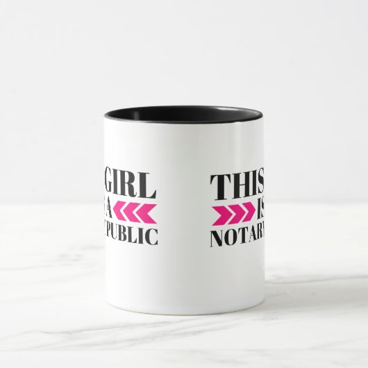 Dit meisje is een notaris openbare Mok (Midden)