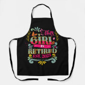 Dit meisje is in 2023 in ruste gepensioneerd moede schort (Voorkant)