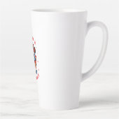 Dit meisje is niet te stoppen latte mok (Rechts)