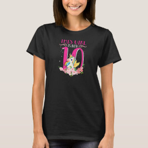 Dit meisje is nu 10 cijfers op de tiende verjaarda t-shirt