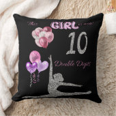 Dit meisje is nu 10 dubbelcijferige gymnastiek kussen (Deken)