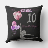 Dit meisje is nu 10 dubbelcijferige gymnastiek kussen (Achterkant)