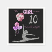 Dit meisje is nu 10 dubbelcijferige gymnastiek servet (Voorkant)