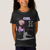 Dit meisje is nu 10 dubbelcijferige gymnastiek t-shirt (Voorkant)