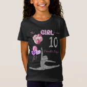 Dit meisje is nu 10 dubbelcijferige gymnastiek t-shirt (Voorkant)