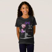 Dit meisje is nu 10 dubbelcijferige gymnastiek t-shirt (Voorkant volledig)